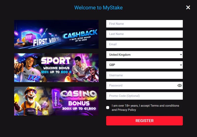 Mystake login in GB